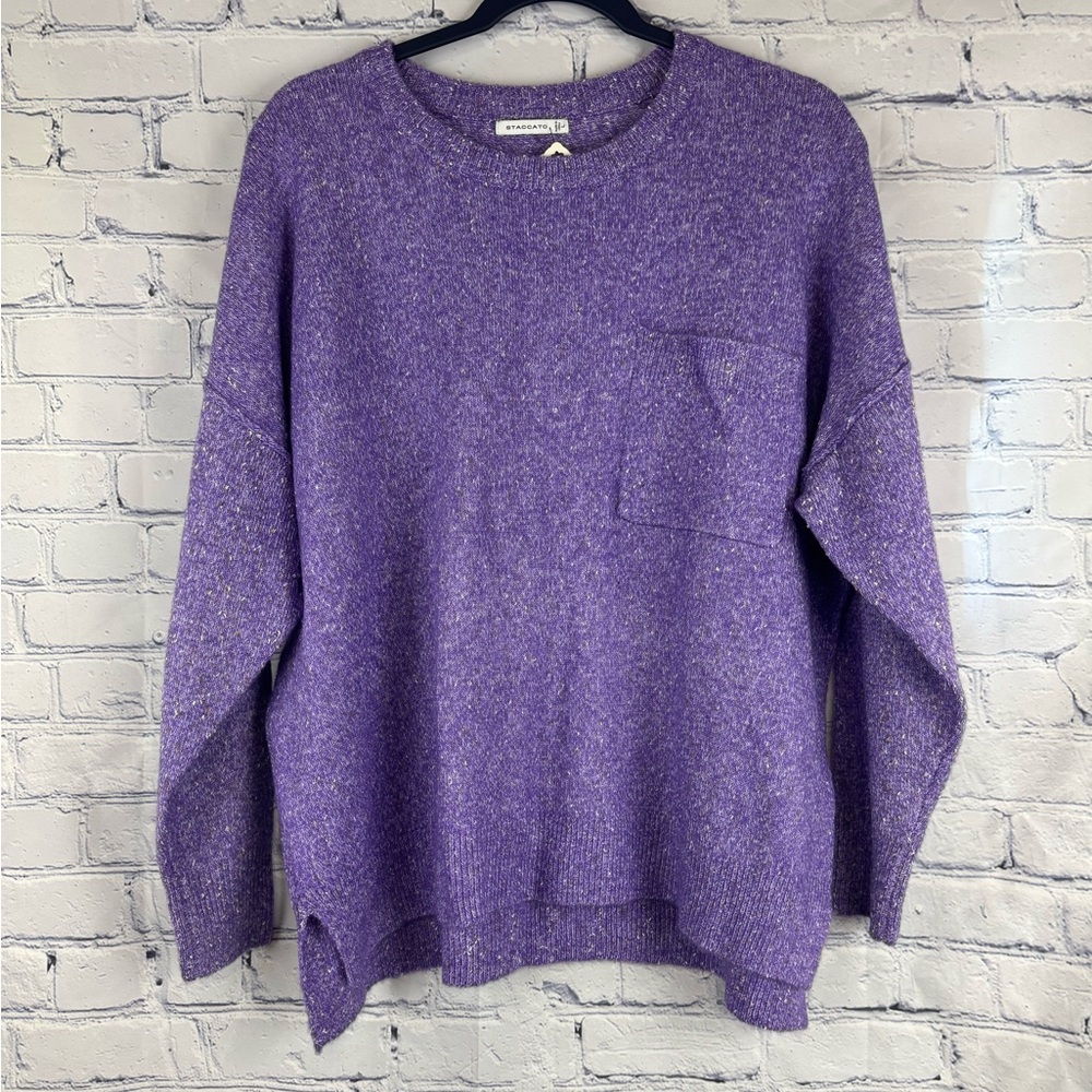 Staccato Purple Speckled Sweater